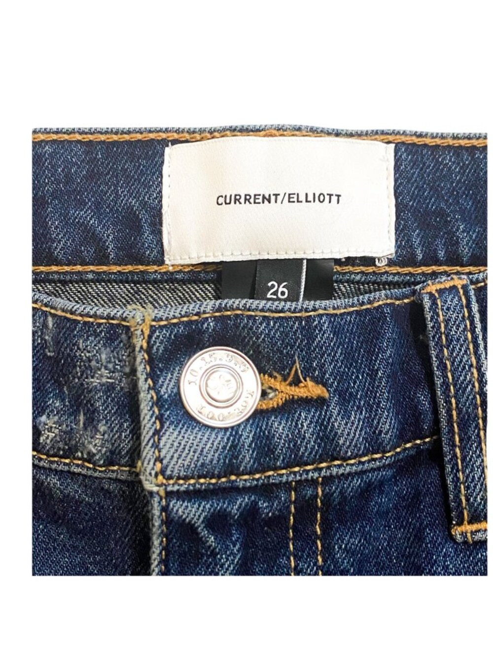 Current/Elliott The Repaired Fling Distressed Crop Jeans size 26, New with Tag - Picture 14 of 16